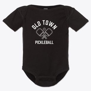 Old Town Maine Pickleball Baby Onesie