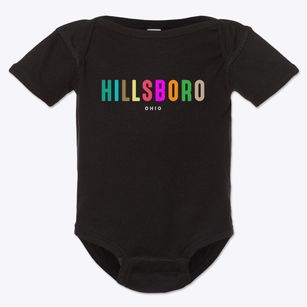 Hillsboro Ohio Color Pop Baby Onesie