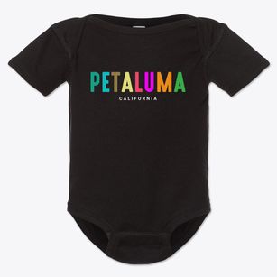 Petaluma California Color Pop Baby Onesie