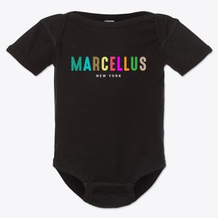 Marcellus New York Color Pop Baby Onesie