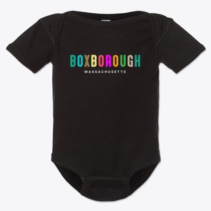Boxborough Massachusetts Color Pop Baby Onesie