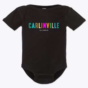 Carlinville Illinois Color Pop Baby Onesie