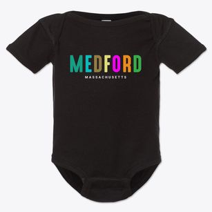 Medford Massachusetts Color Pop Baby Onesie