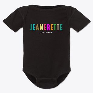 Jeanerette Louisiana Color Pop Baby Onesie