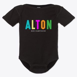 Alton New Hampshire Color Pop Baby Onesie