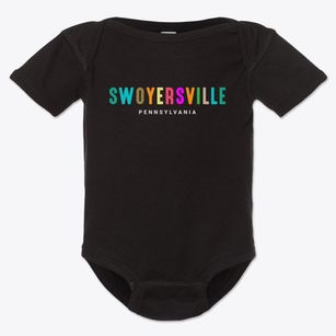 Swoyersville Pennsylvania Color Pop Baby Onesie