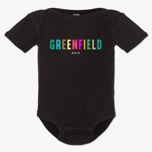 Greenfield Ohio Color Pop Baby Onesie