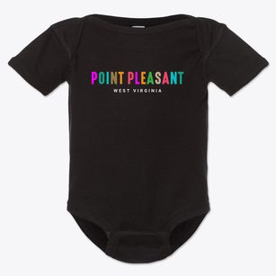 Point Pleasant West Virginia Color Pop Baby Onesie