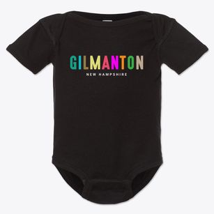 Gilmanton New Hampshire Color Pop Baby Onesie