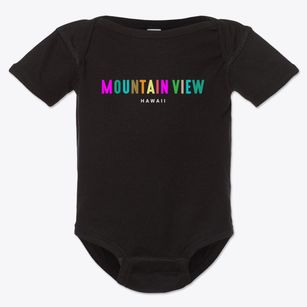 Mountain View Hawaii Color Pop Baby Onesie