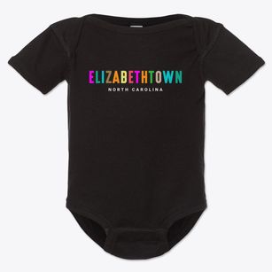 Elizabethtown North Carolina Color Pop Baby Onesie