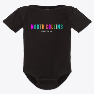 North Collins New York Color Pop Baby Onesie