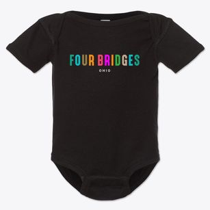 Four Bridges Ohio Color Pop Baby Onesie