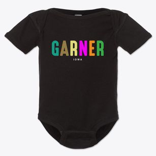 Garner Iowa Color Pop Baby Onesie