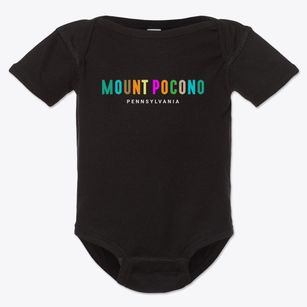 Mount Pocono Pennsylvania Color Pop Baby Onesie