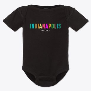 Indianapolis Indiana Color Pop Baby Onesie