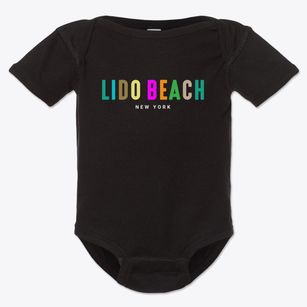 Lido Beach New York Color Pop Baby Onesie