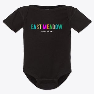 East Meadow New York Color Pop Baby Onesie