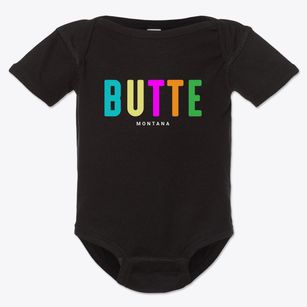 Butte Montana Color Pop Baby Onesie
