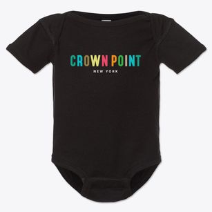 Crown Point New York Color Pop Baby Onesie