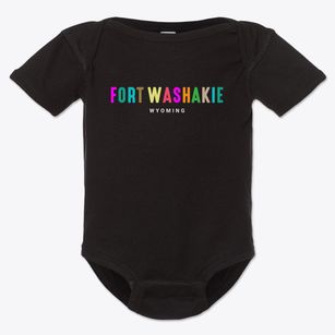 Fort Washakie Wyoming Color Pop Baby Onesie