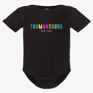 Trumansburg New York Color Pop Baby Onesie
