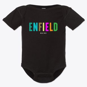 Enfield Maine Color Pop Baby Onesie