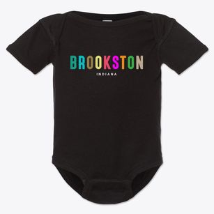 Brookston Indiana Color Pop Baby Onesie