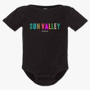 Sun Valley Idaho Color Pop Baby Onesie