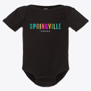 Springville Virginia Color Pop Baby Onesie