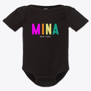 Mina New York Color Pop Baby Onesie
