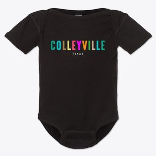 Colleyville Texas Color Pop Baby Onesie