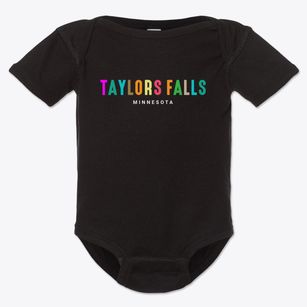 Taylors Falls Minnesota Color Pop Baby Onesie