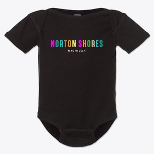 Norton Shores Michigan Color Pop Baby Onesie