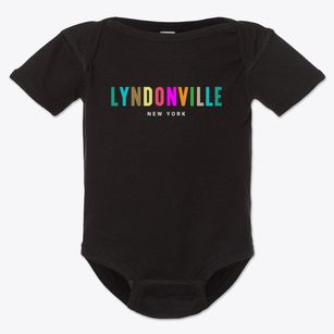 Lyndonville New York Color Pop Baby Onesie