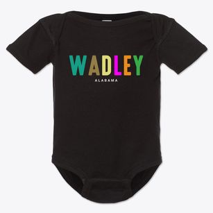 Wadley Alabama Color Pop Baby Onesie