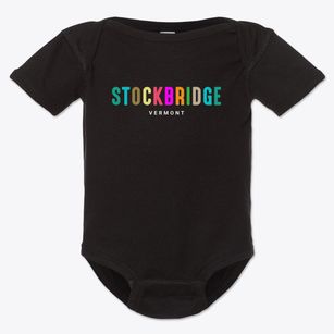 Stockbridge Vermont Color Pop Baby Onesie