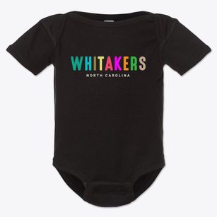 Whitakers North Carolina Color Pop Baby Onesie