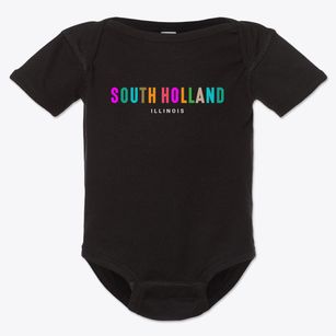 South Holland Illinois Color Pop Baby Onesie