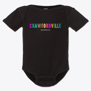 Crawfordville Georgia Color Pop Baby Onesie