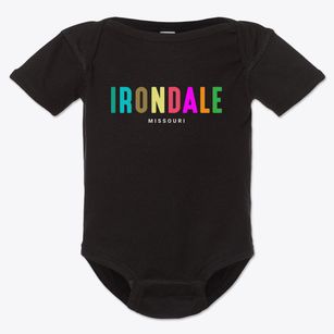 Irondale Missouri Color Pop Baby Onesie