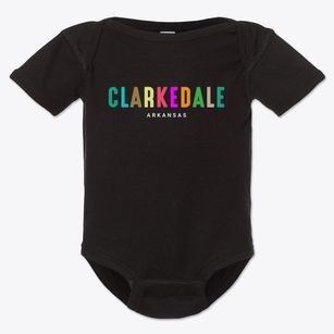 Clarkedale Arkansas Color Pop Baby Onesie