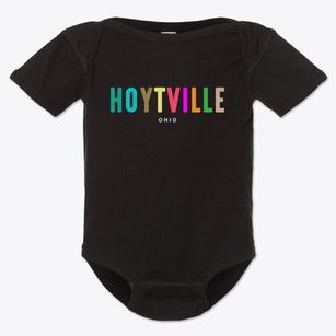 Hoytville Ohio Color Pop Baby Onesie