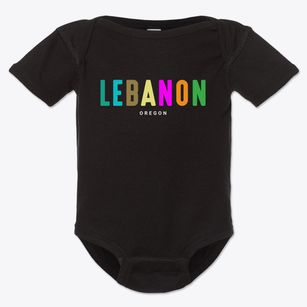 Lebanon Oregon Color Pop Baby Onesie