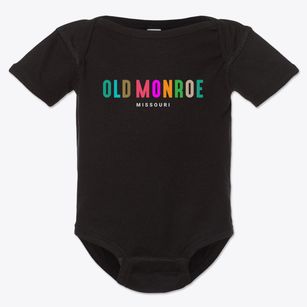 Old Monroe Missouri Color Pop Baby Onesie