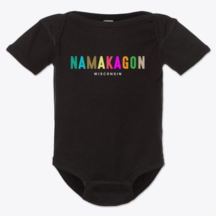 Namakagon Wisconsin Color Pop Baby Onesie