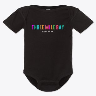 Three Mile Bay New York Color Pop Baby Onesie
