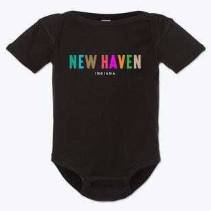 New Haven Indiana Color Pop Baby Onesie
