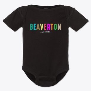 Beaverton Alabama Color Pop Baby Onesie