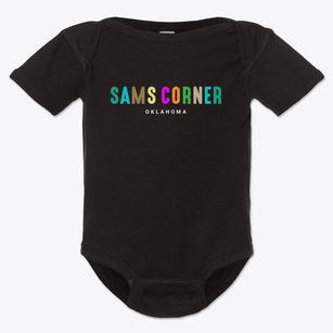 Sams Corner Oklahoma Color Pop Baby Onesie